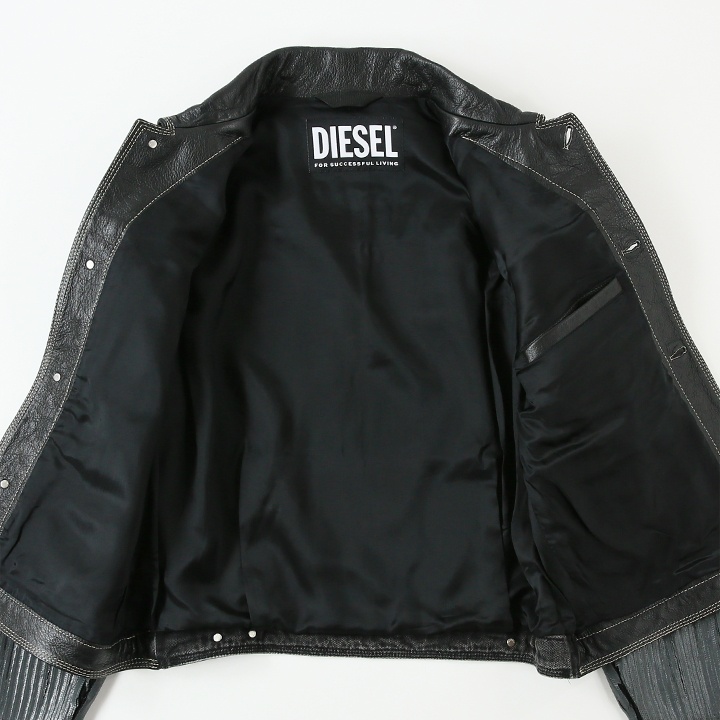 DIESEL（ディーゼル） レザージャケット メンズ 牛革 本革