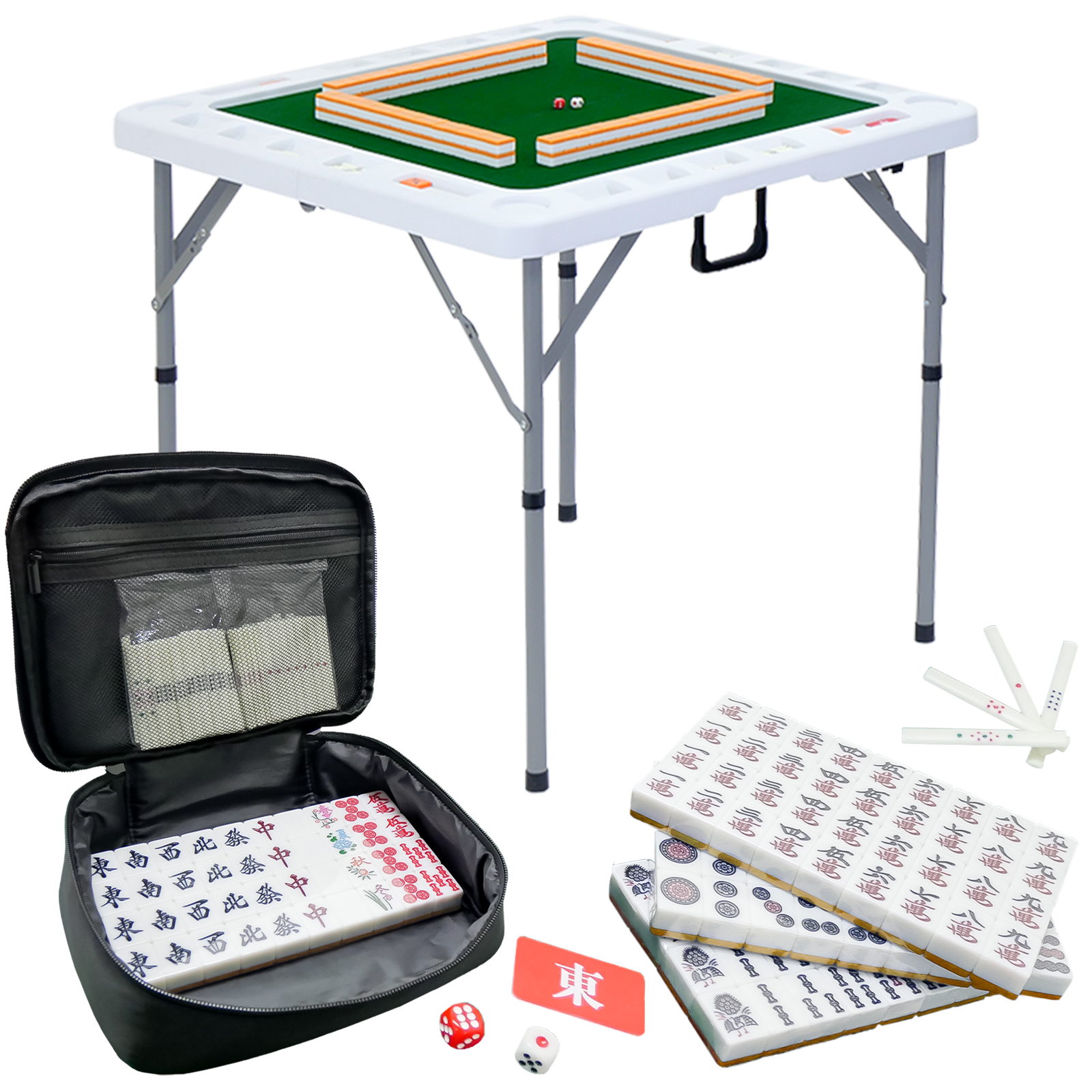 雀鳳（JONGHO） 麻雀卓 折りたたみ 手打ち 麻雀卓セット 麻雀卓 座卓