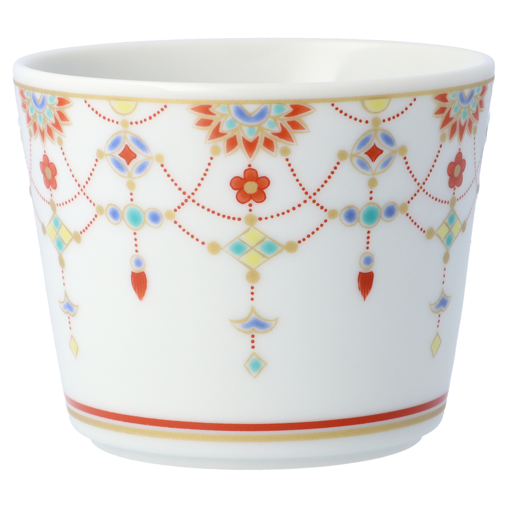 九谷焼 【新形状】九谷焼 縁起カップ 吉祥 / 青郊窯 そばちょこ フリー