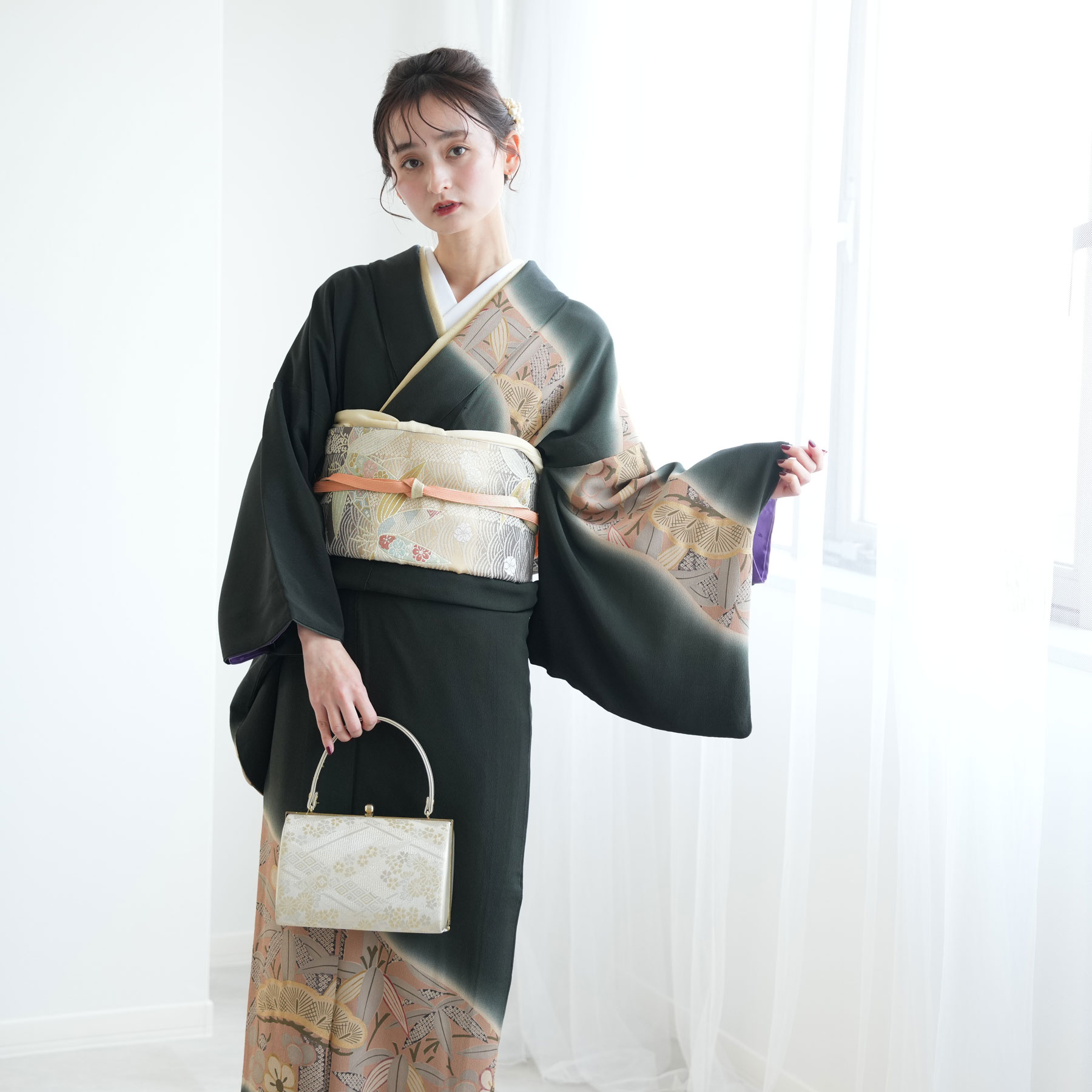 訪問着 レンタル おしゃれ 20点 フルセット 大きい 結婚式 卒業式 卒園