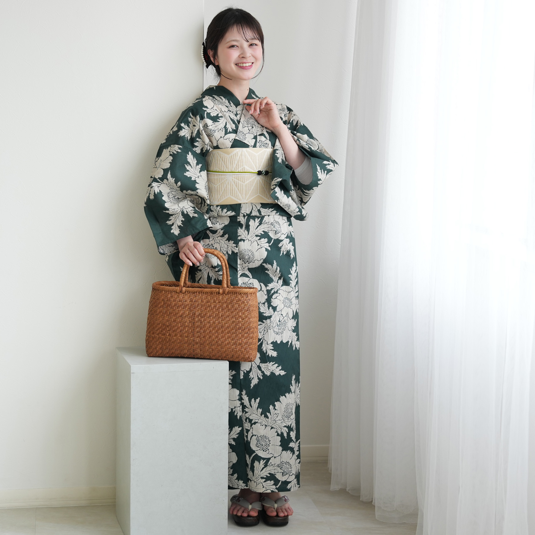 utatane 浴衣 セット レディース フリーサイズ 浴衣3点セット 浴衣/帯