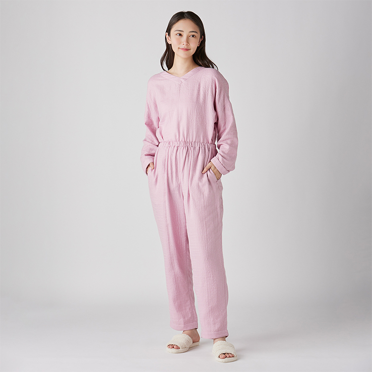 UCHINO ガーゼパジャマ 男女兼用 長袖 秋冬 | マシュマロガーゼ