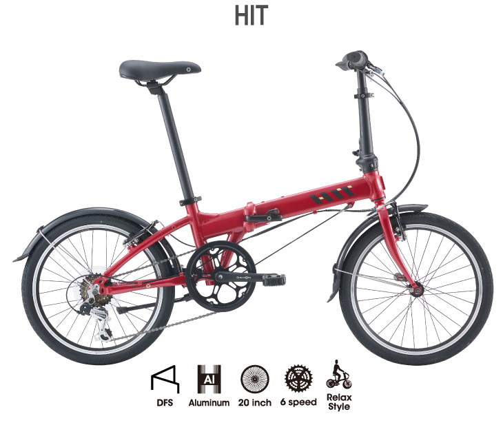 DAHON（ダホン） 2026 DAHON HIT ヒット チェリーレッド 6段変速