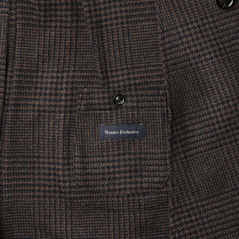 LARDINI（ラルディーニ） チェスターコート グレンチェック ウール