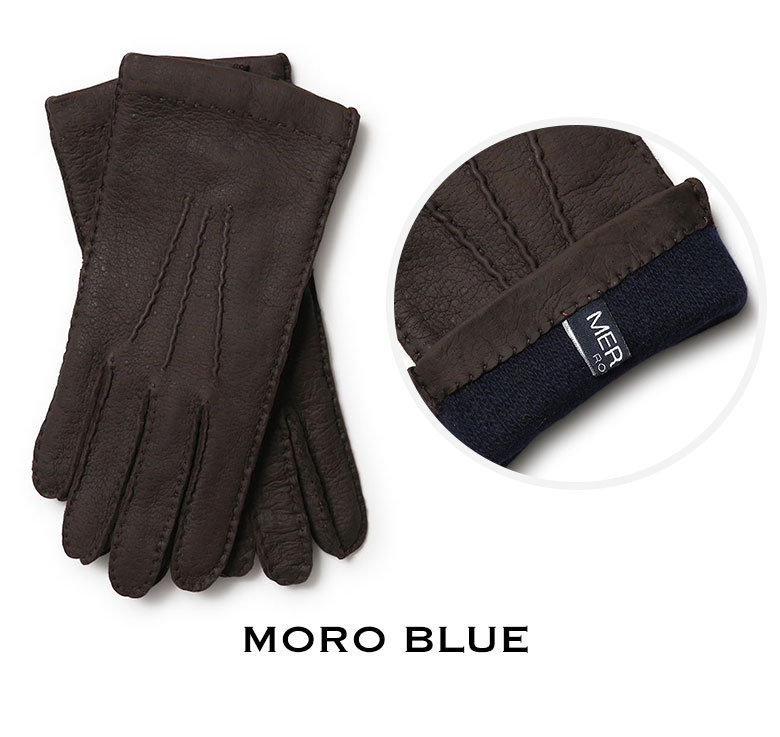 メローラ 手袋 ペッカリー メンズ カシミア グローブ MEROLA【返品不可