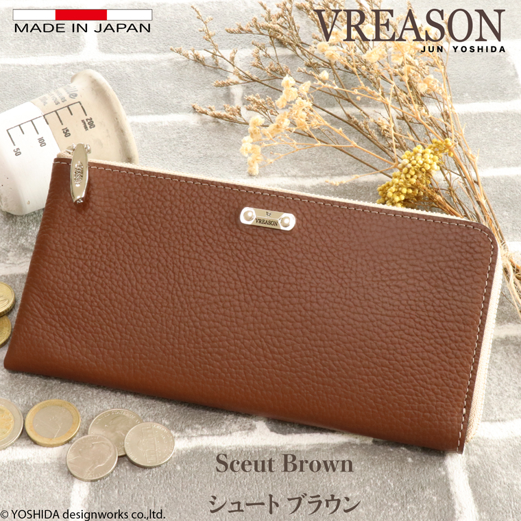 VREASON（ヴレアゾン） 【 L字ファスナー 長財布 】 財布 コンパクト