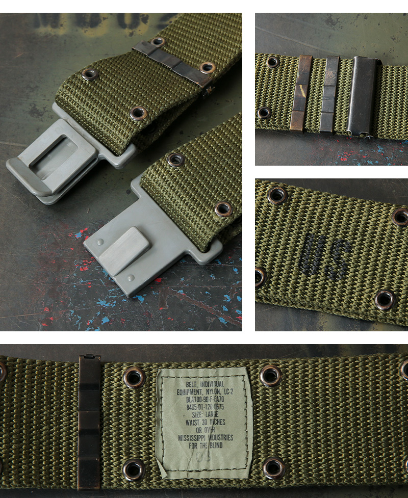 MILITARY（ミリタリー） 実物 USED 米軍 LC-2 ピストルベルト OD 初期