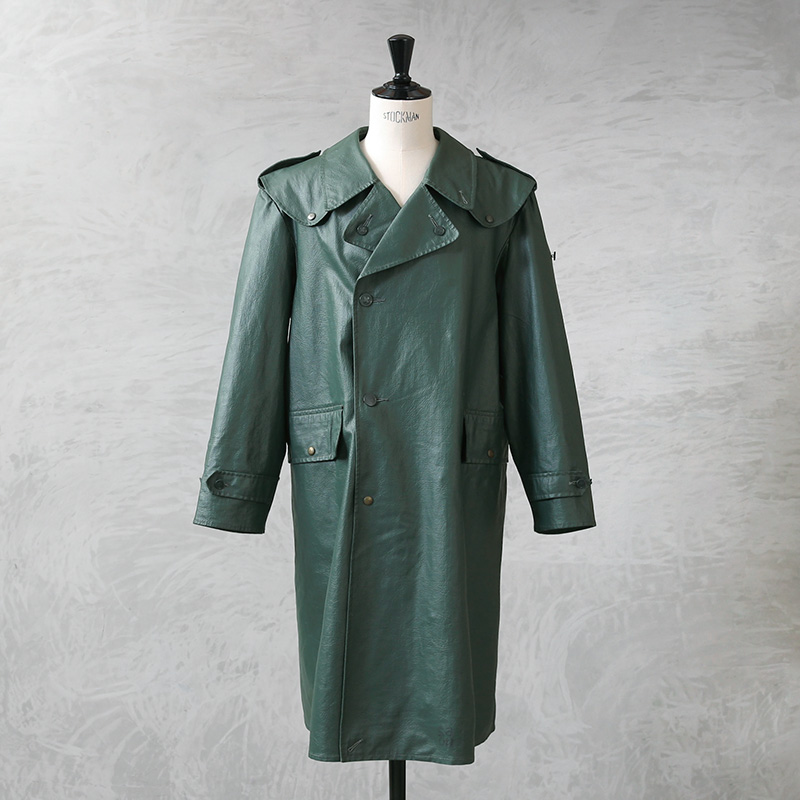 MILITARY（ミリタリー） 実物 USED スイス軍 PVCレザー レインコート