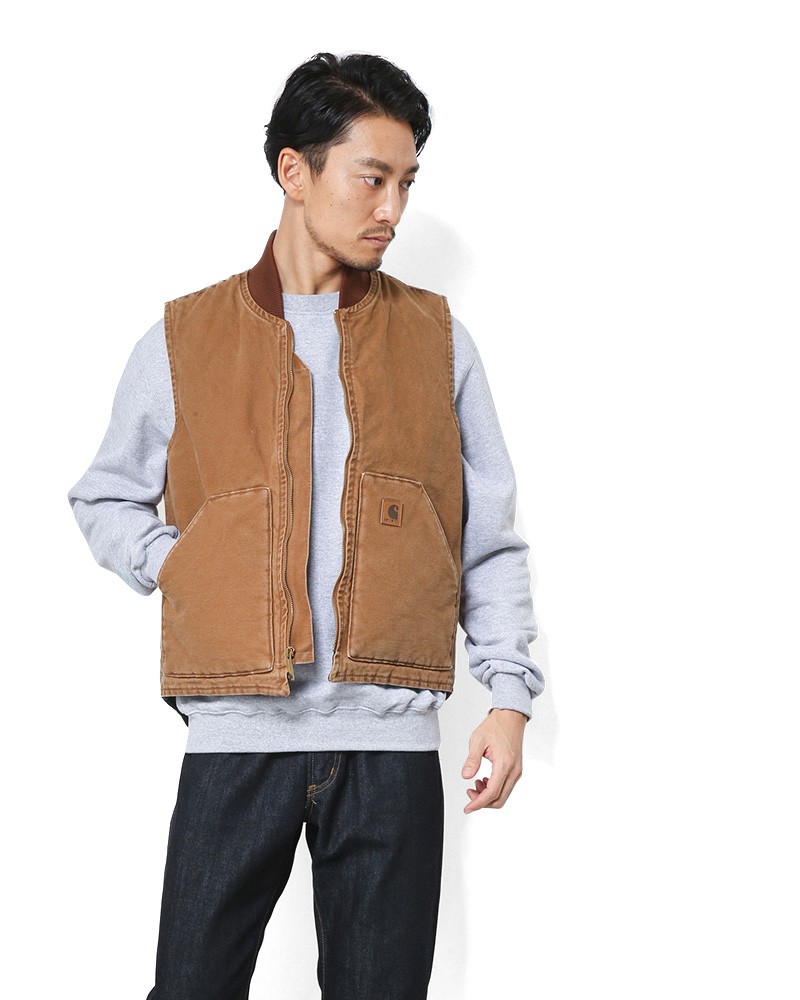 Carhartt（カーハート） V02 サンドストーン キルトライニング ダック