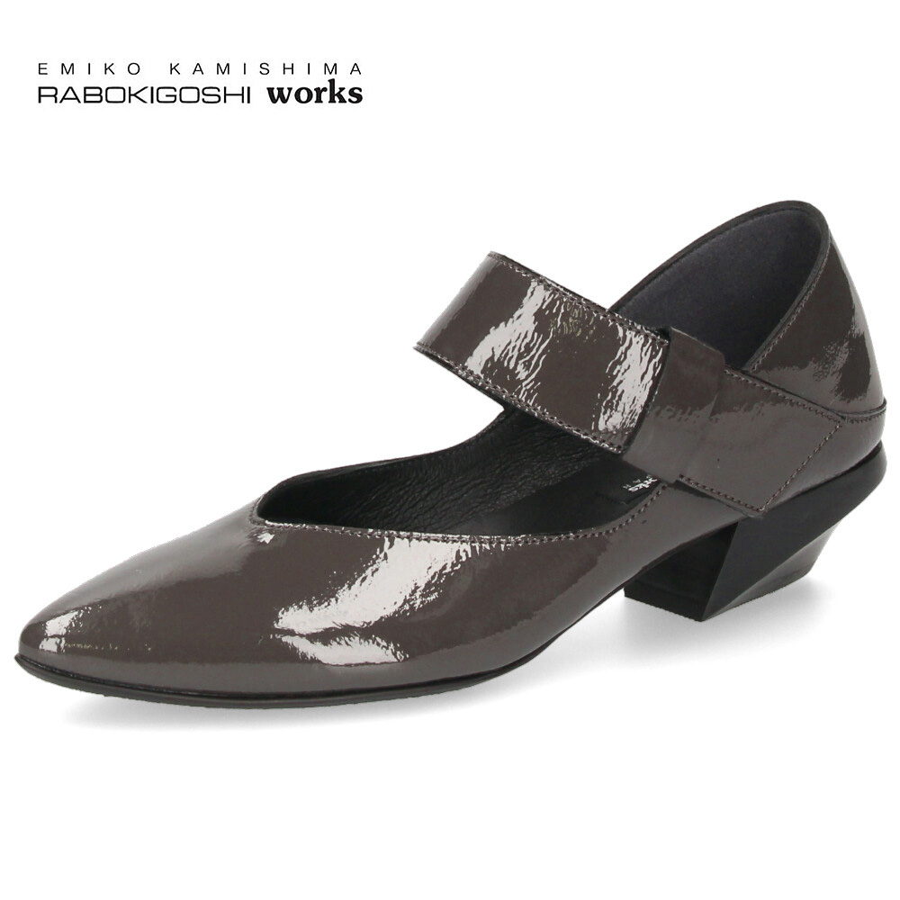 rabokigoshi works（ラボキゴシワークス） パンプス ローヒール 黒 本