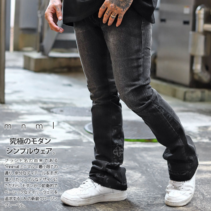 mnml（ミニマル） デニム ジーンズ ジーパン Gパン パンツ スリム 無地