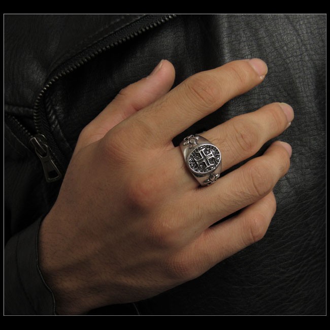 メンズ シルバーリング 指輪 シルバー925 Silver925 十字架 フレア