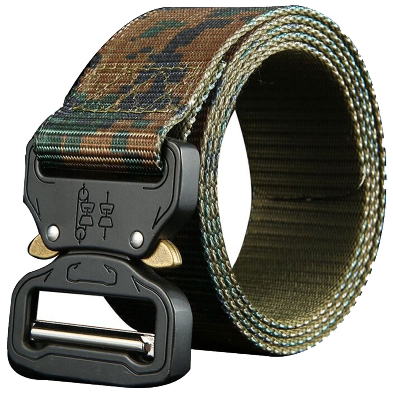 タクティカルベルト サバゲーベルト ワンタッチ 6カラー 迷彩 カモフラ