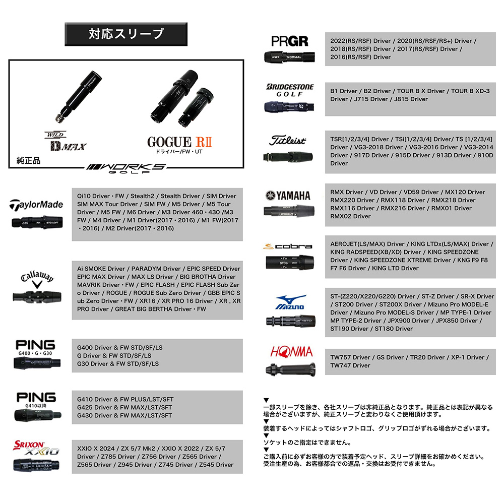 ワークスゴルフ テーラーメイド ステルス2 シム2 M6 M5 M4 M3 M2
