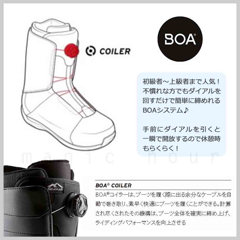 HEAD（ヘッド） スノーボード ブーツ BOA メンズ SCOUT LYT BOA COILER