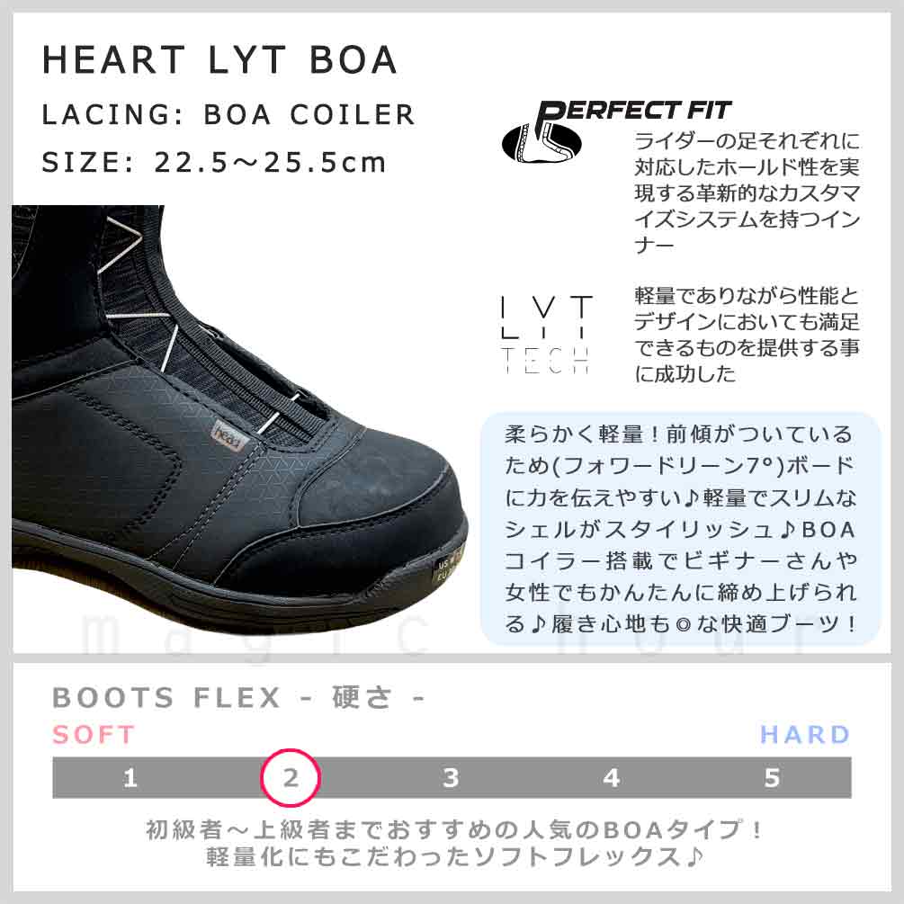 HEAD（ヘッド） スノーボード ブーツ BOA レディース HEART LYT BOA