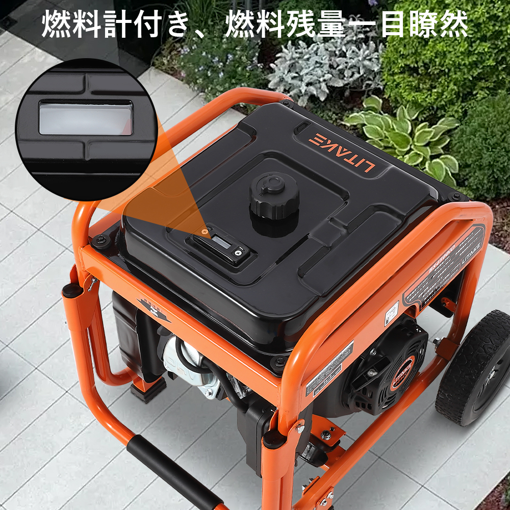 スタンダード 3500W インバーター 発電機 正弦波 オープン ガソリン