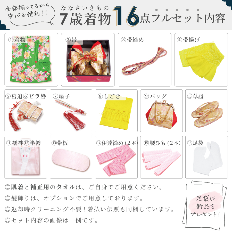 七五三 7歳着物 レンタル フルセット 水色 花薬玉に立湧 女の子 七歳