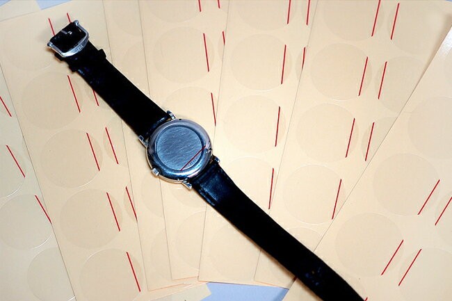 WATCHNAVI 掲載 腕時計用 裏ブタ保護シール 18-45mm 各サイズ10枚 DE