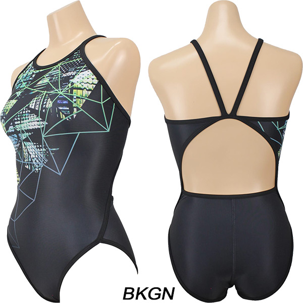 H2OFIT レディース 競泳水着 練習用 ワンピース FLEXBACK H2-F020524