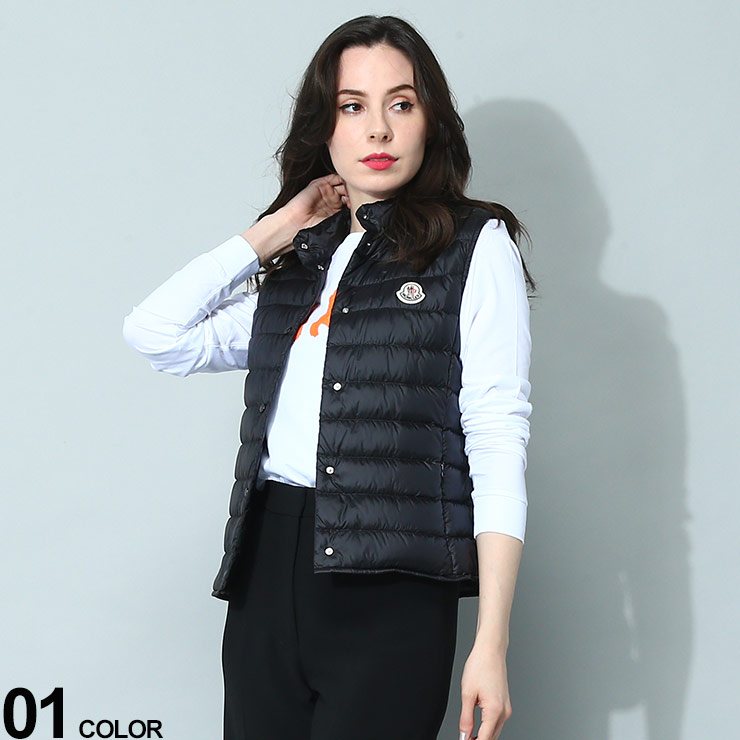 MONCLER（モンクレール） ダウンベスト レディース ロゴ ベスト ジレ
