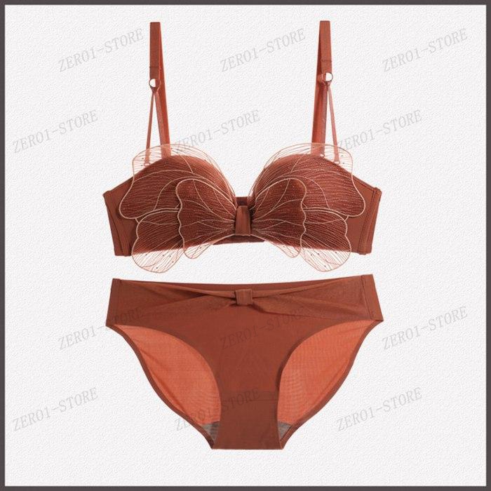 ブラ レディース ブラショーツセット 蝶々 下着 上下セット ブラジャー