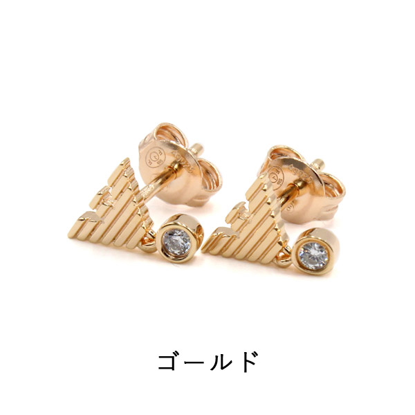 エンポリオアルマーニ ピアス EMPORIO ARMANI ロゴ シルバー メンズ