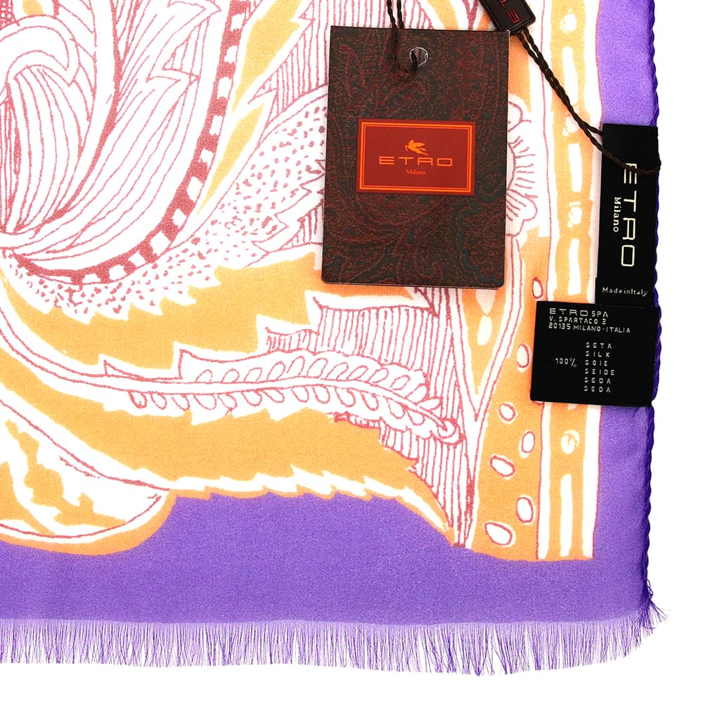 ETRO（エトロ） 並行輸入品 スカーフ シルク マルチカラー Scarf Multi