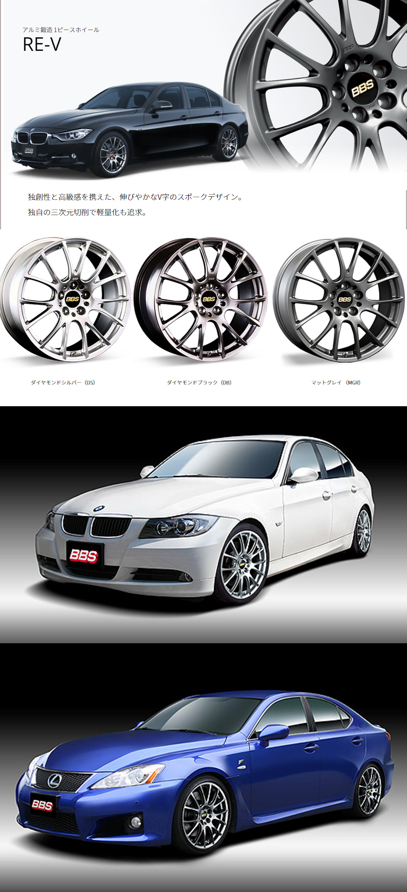 BBS BBS RE-V 【RE063】 18インチ 7.5J 5H100 +50 ダイヤモンド