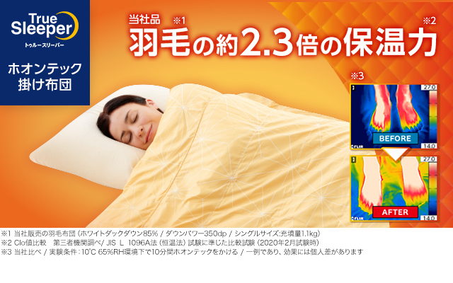 トゥルースリーパー（True Sleeper） 掛け布団 ホオンテック