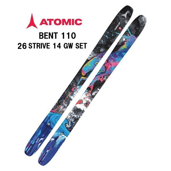 25 ATOMIC アトミック BENT 110 + 26 STRIVE 14 GW パウダー フ