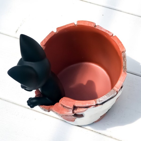 ジブリ プランターカバー 魔女の宅急便 ジジの足跡 スタジオジブリ