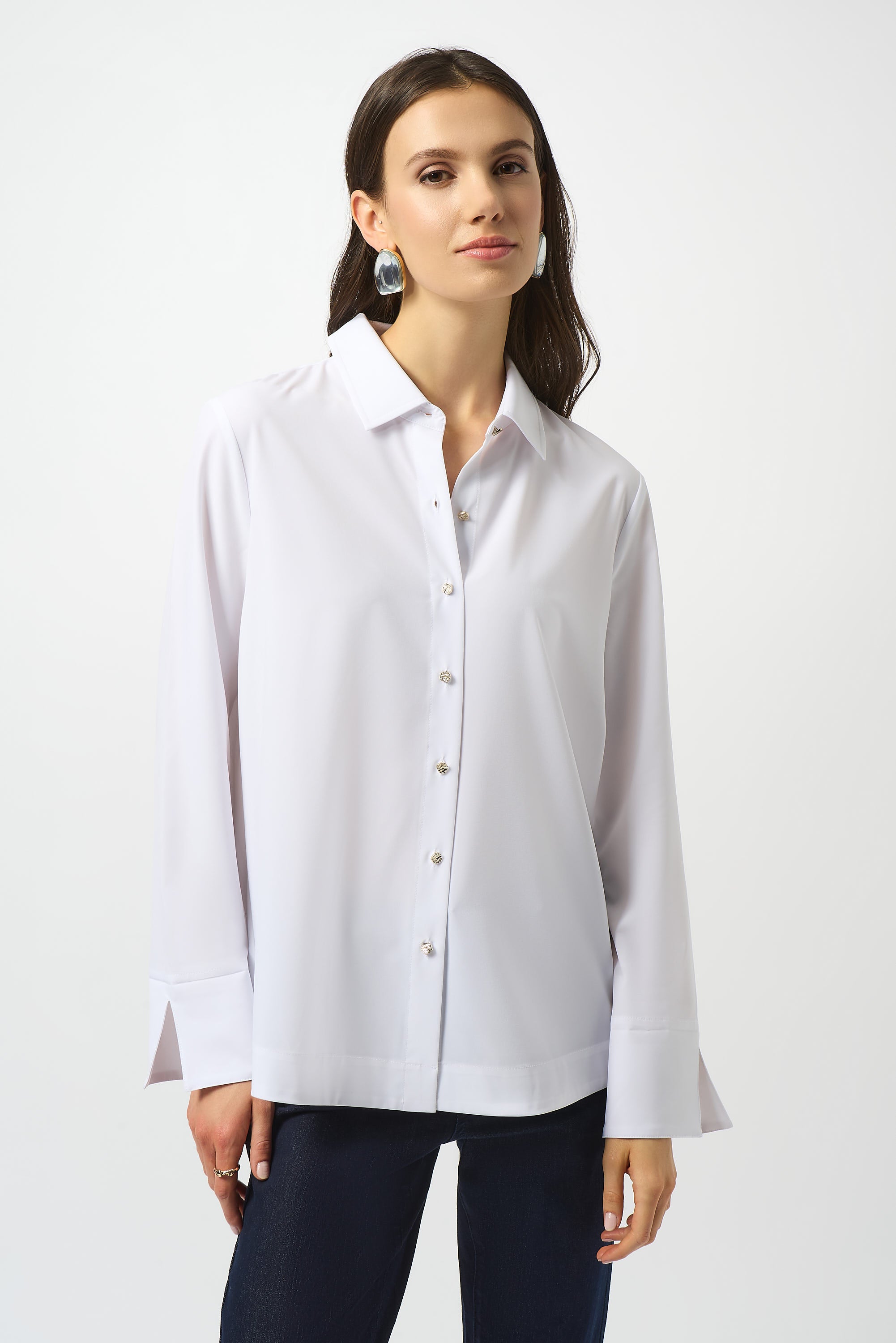 JOSEPH RIBKOFF BLOUSE STYLE 253923 COLOUR OPTIC WHITE – She Devil