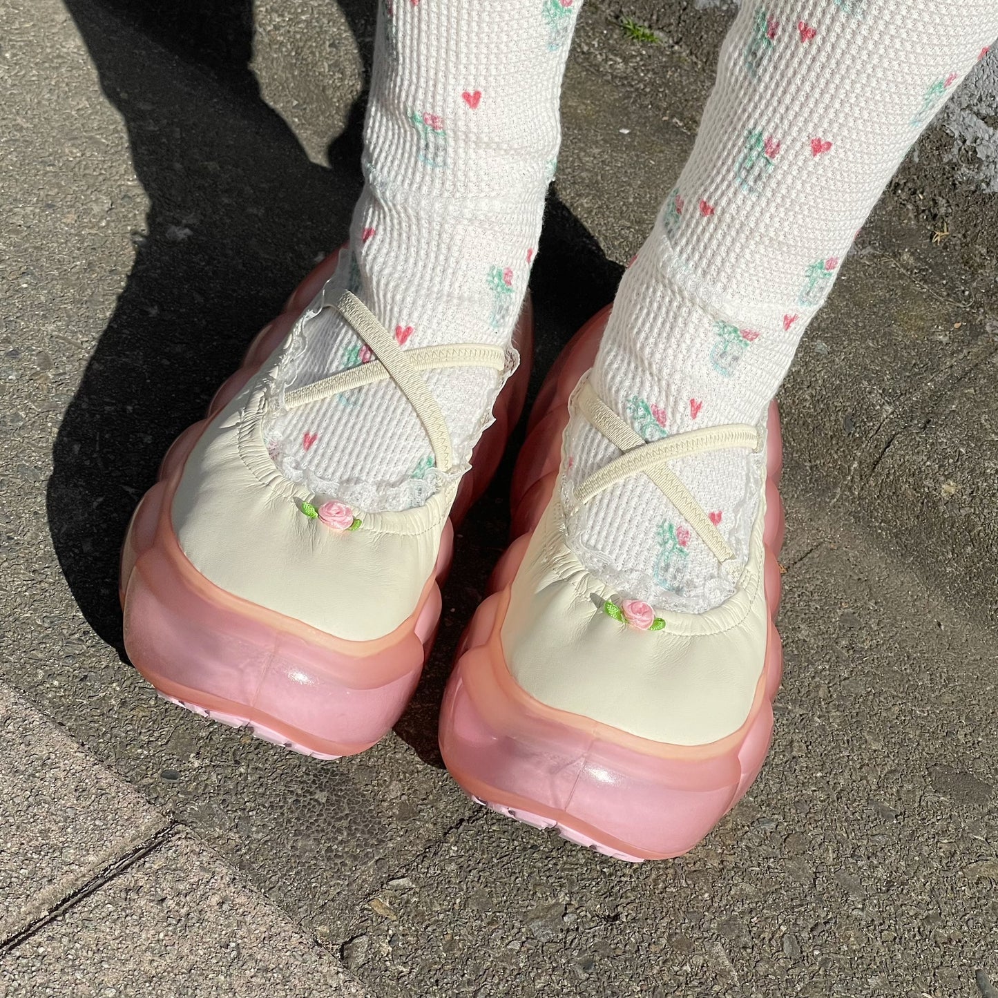 SHEEP limited】JEWELRY BUBBLE BALLET / CREAM x PINK / MIKIOSAKABE