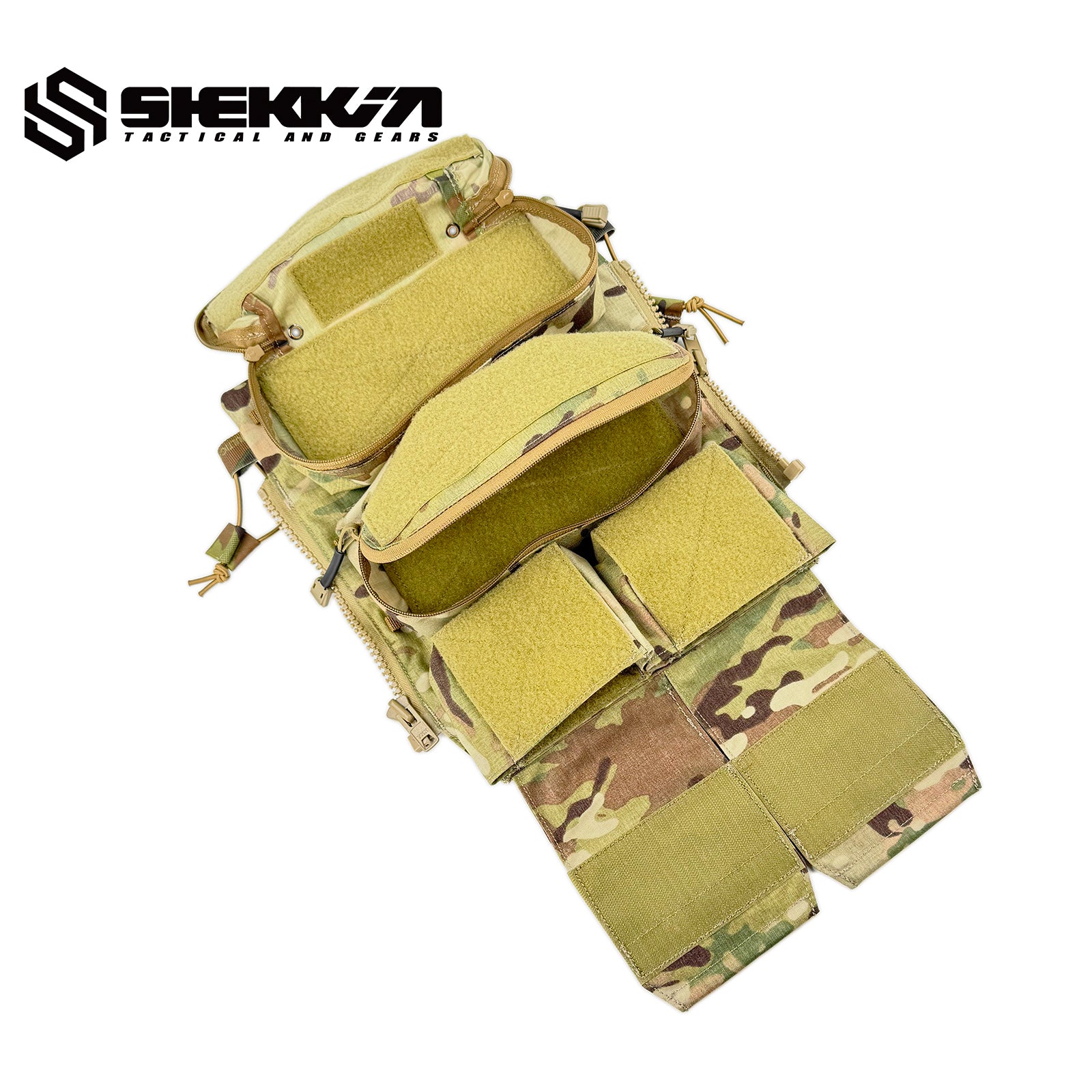 Delta Force CAG tactical gears Multicam pouch zip on panel 2.0