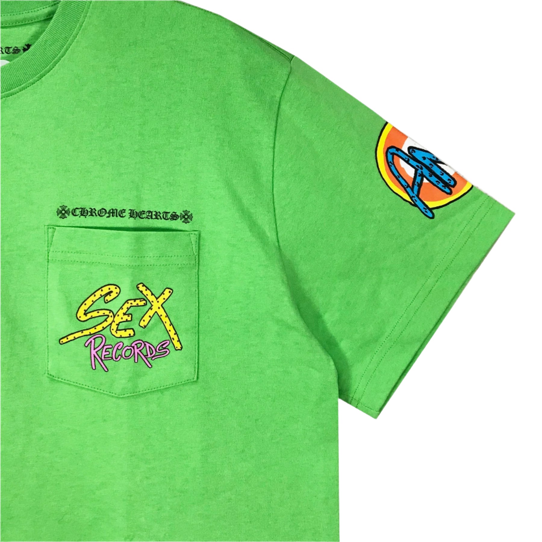 Chrome Hearts Matty Boy Limited Sex Record Green T-shirt – SHENGLI