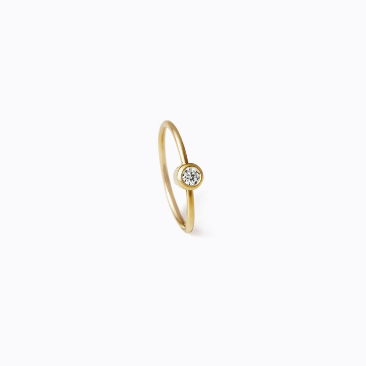 One-Stone Hoop Pierce 01 - SHIHARA