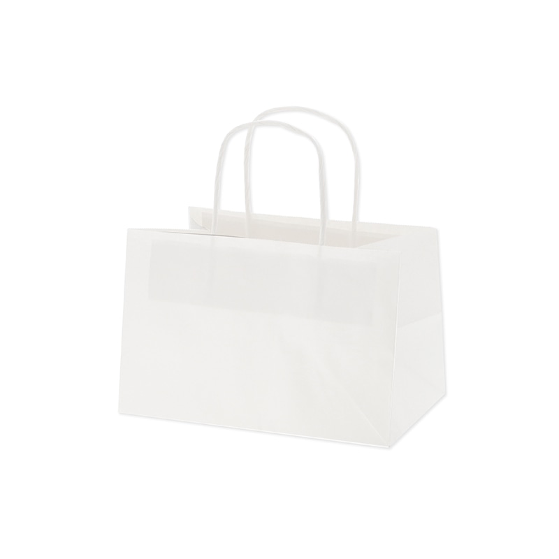 HEIKO 紙袋 Pスムースバッグ 18-18 白無地 25枚/袋 003155365 包装用品