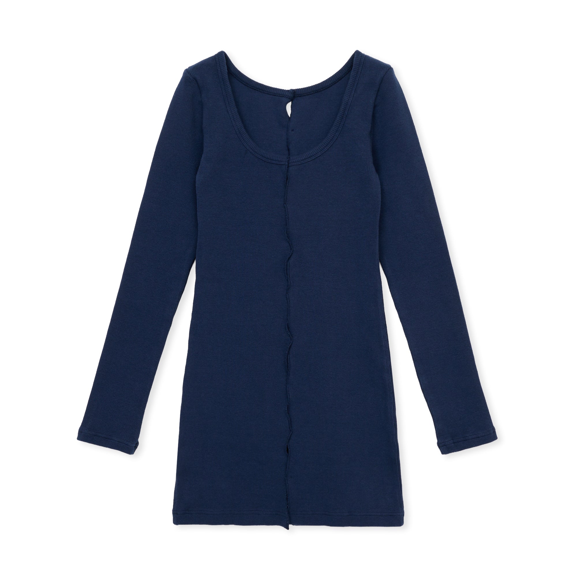 holed top b / NAVY – SHISHIKUI
