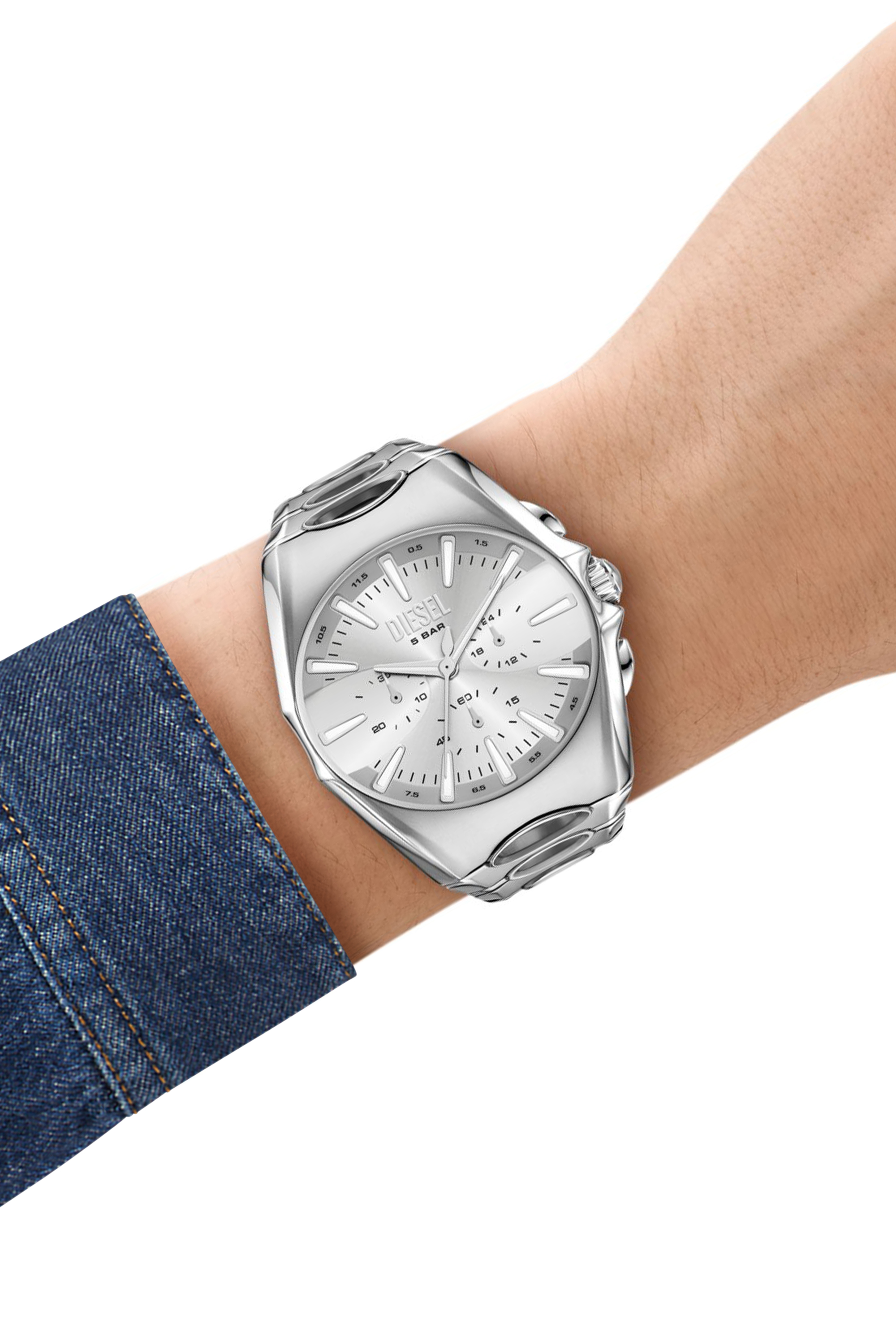 Men's Diesel Mercurial Chronograph Stainless Steel Watch | Silver