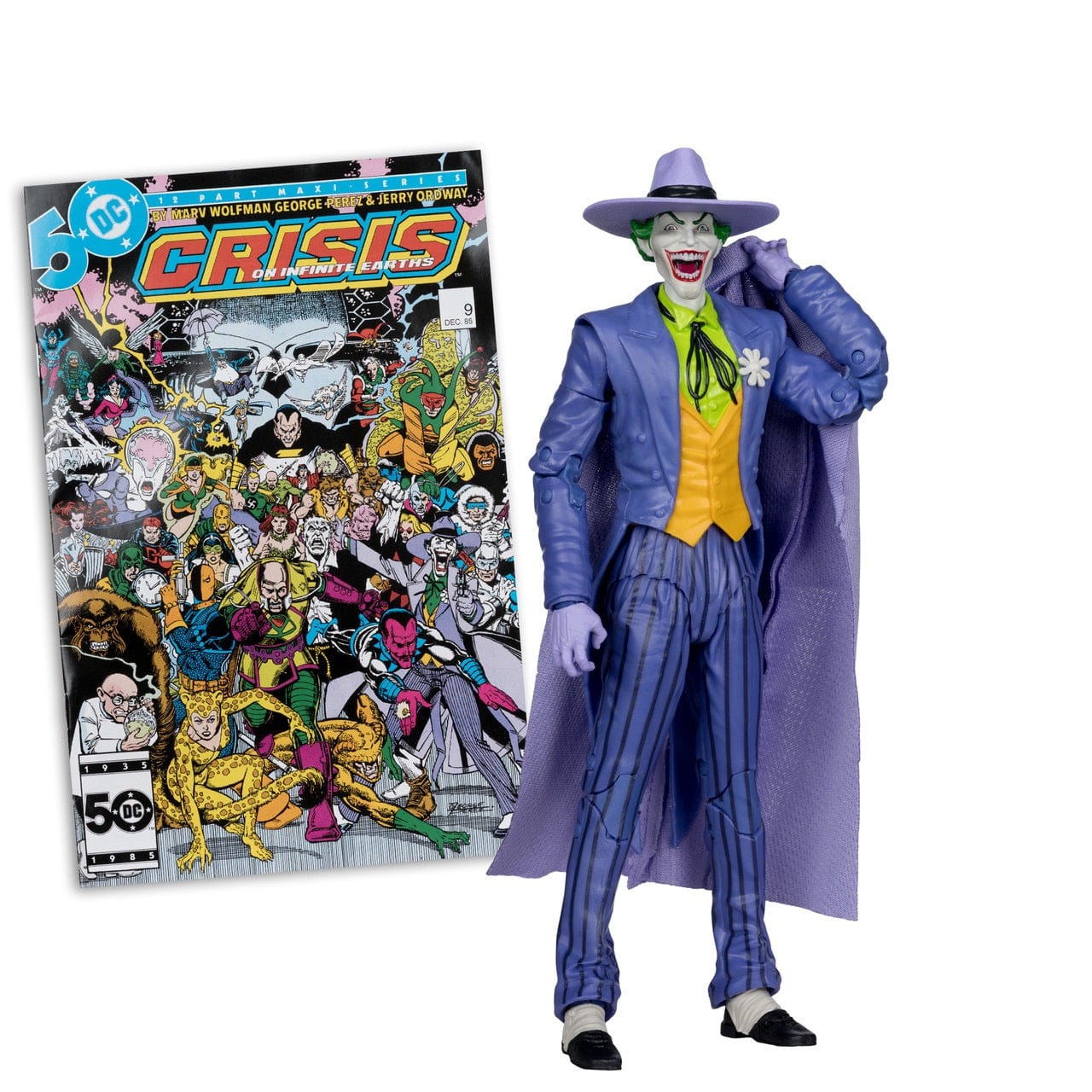 DC Page Punchers Crisis on Infinite Earths The Joker 7-inch Action Fig