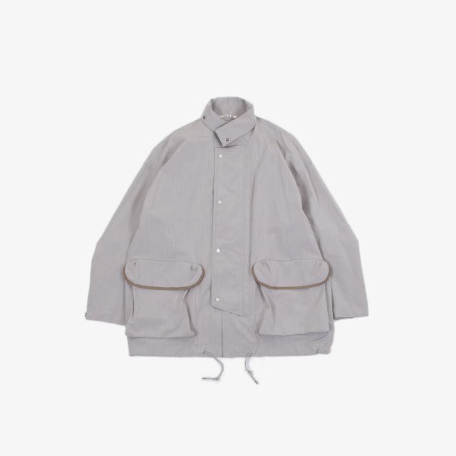 AURALEE WASHED FINX RIPSTOP CHAMBRAY BIG FIELD BLOUSON [A21SB01FL]