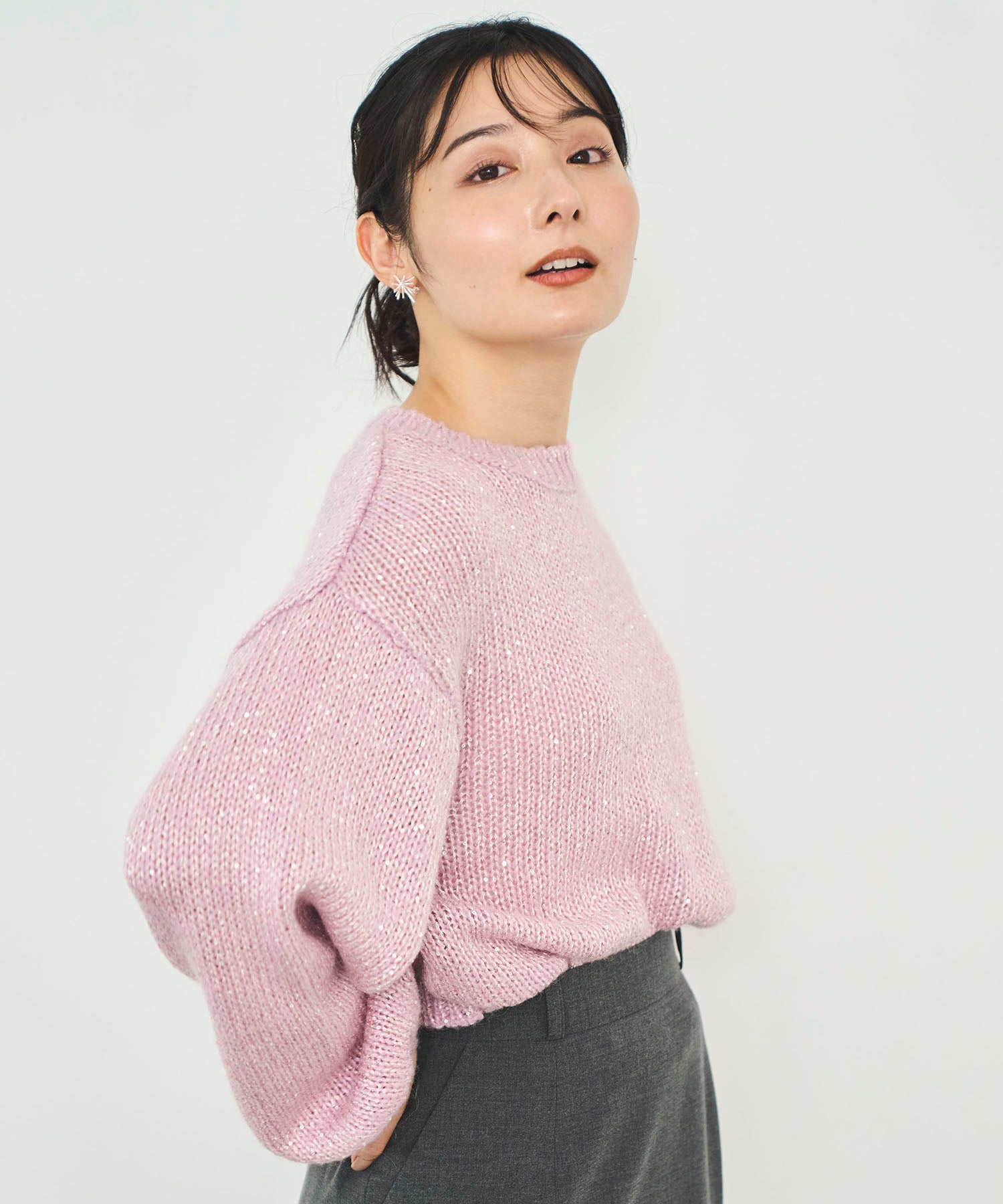 スパングルボリュームモヘアニット – Sirin Online Store