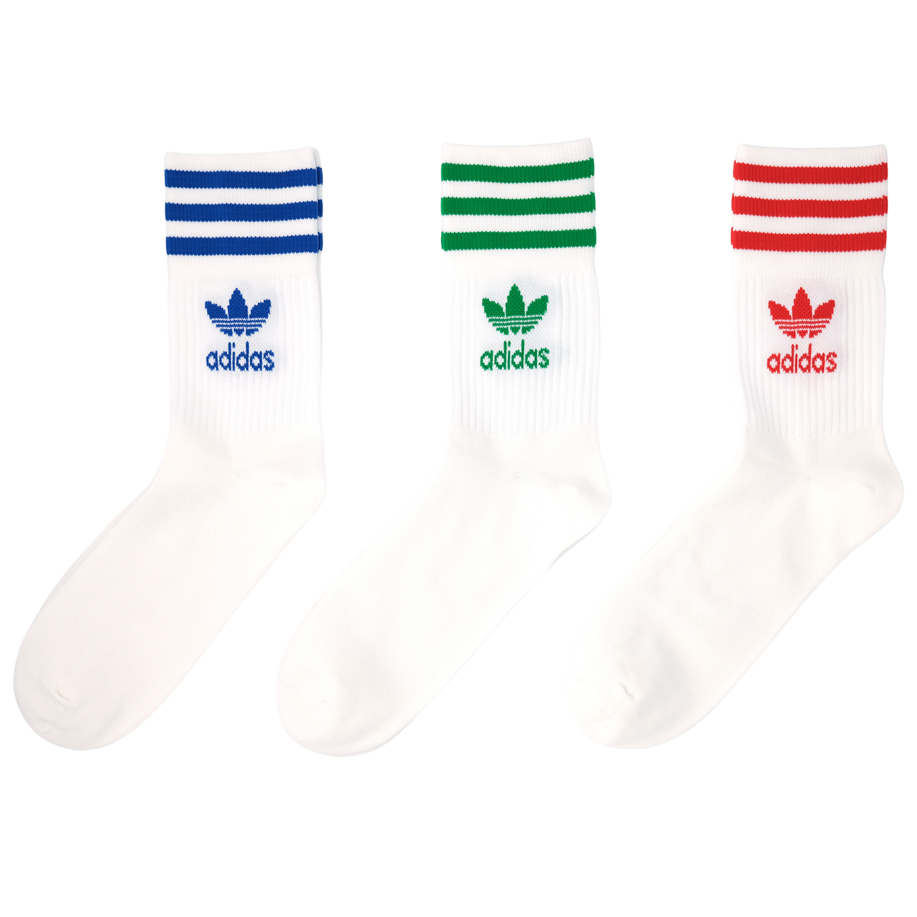 adidas Originals ミッドカット クルーソックス 3PACK MULTI – SOCKSTORE™