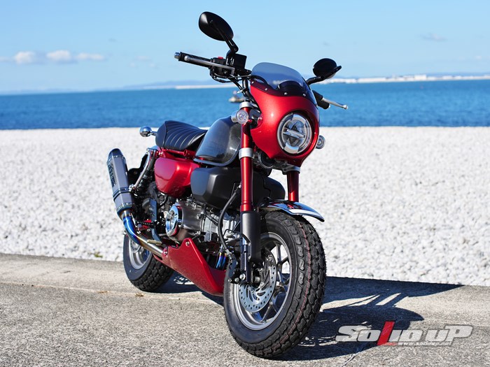 モンキー125 CRビキニカウル スモークスクリーン レッド / ソリッドアップ