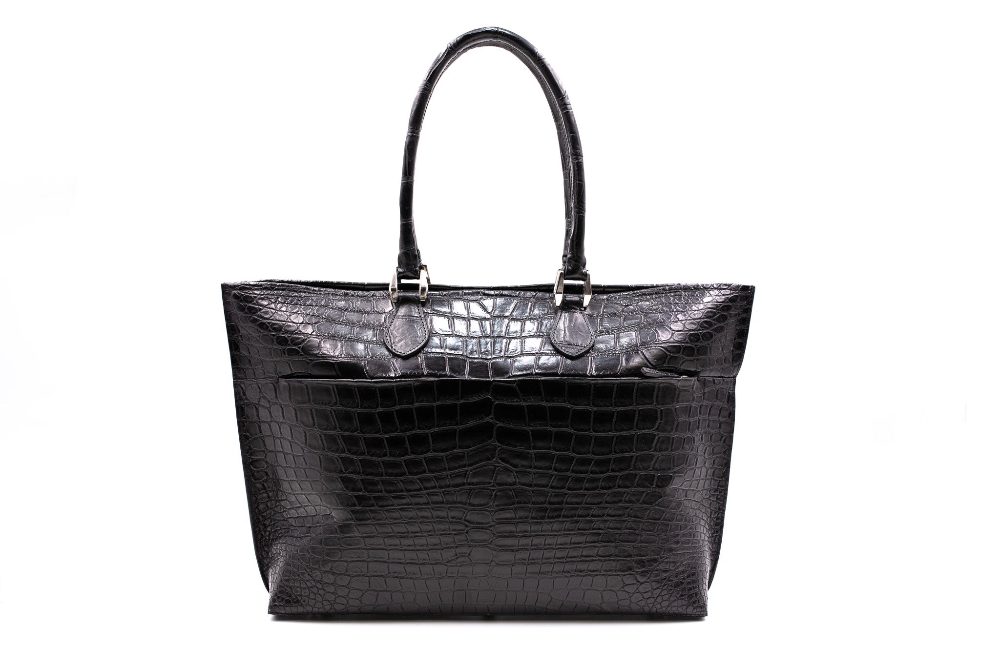 クロコダイルポロサス】ワニ革ビッグトートバッグ- CROCODILE BIG TOTE