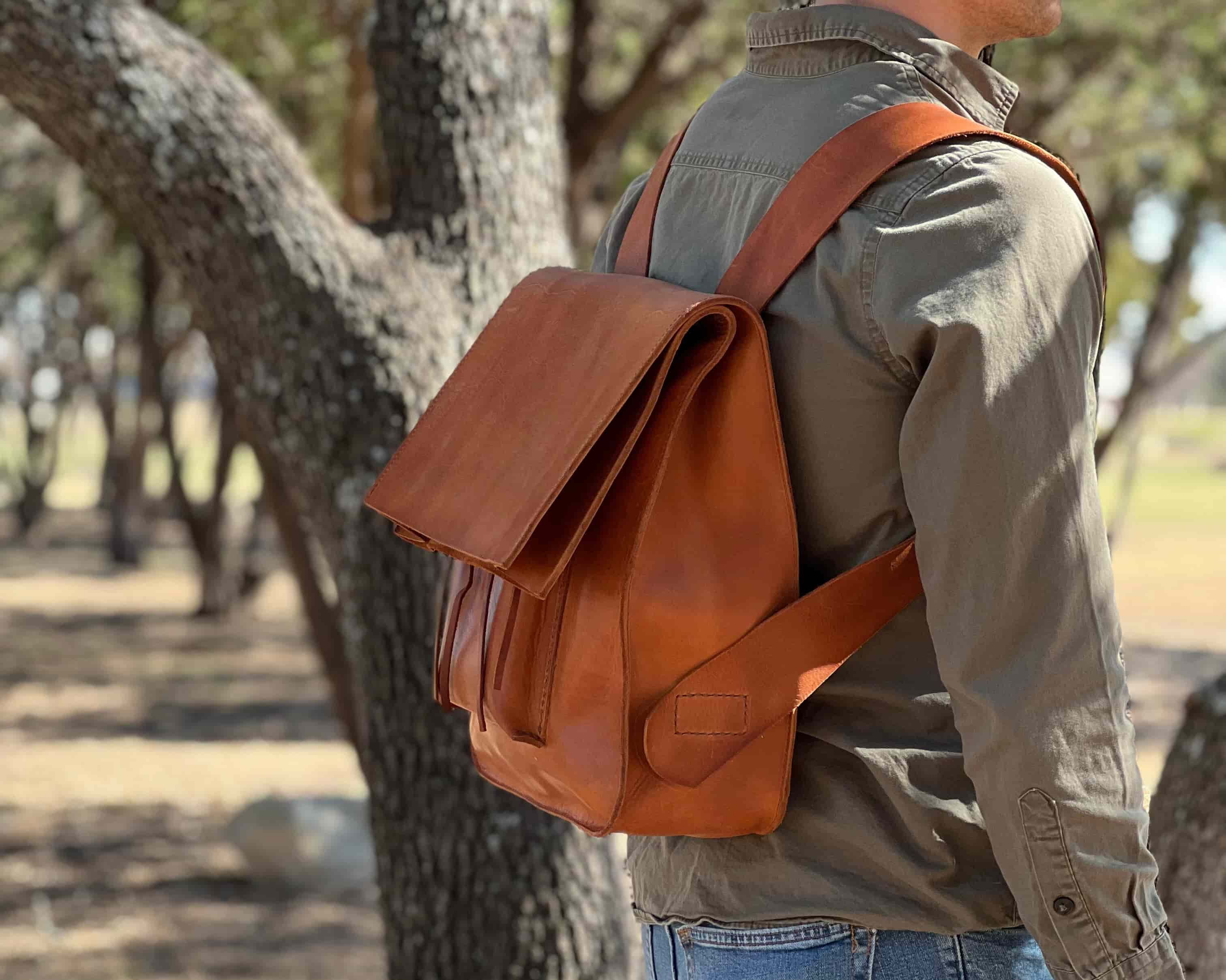 Old World Leather Backpack (Inspired by 
