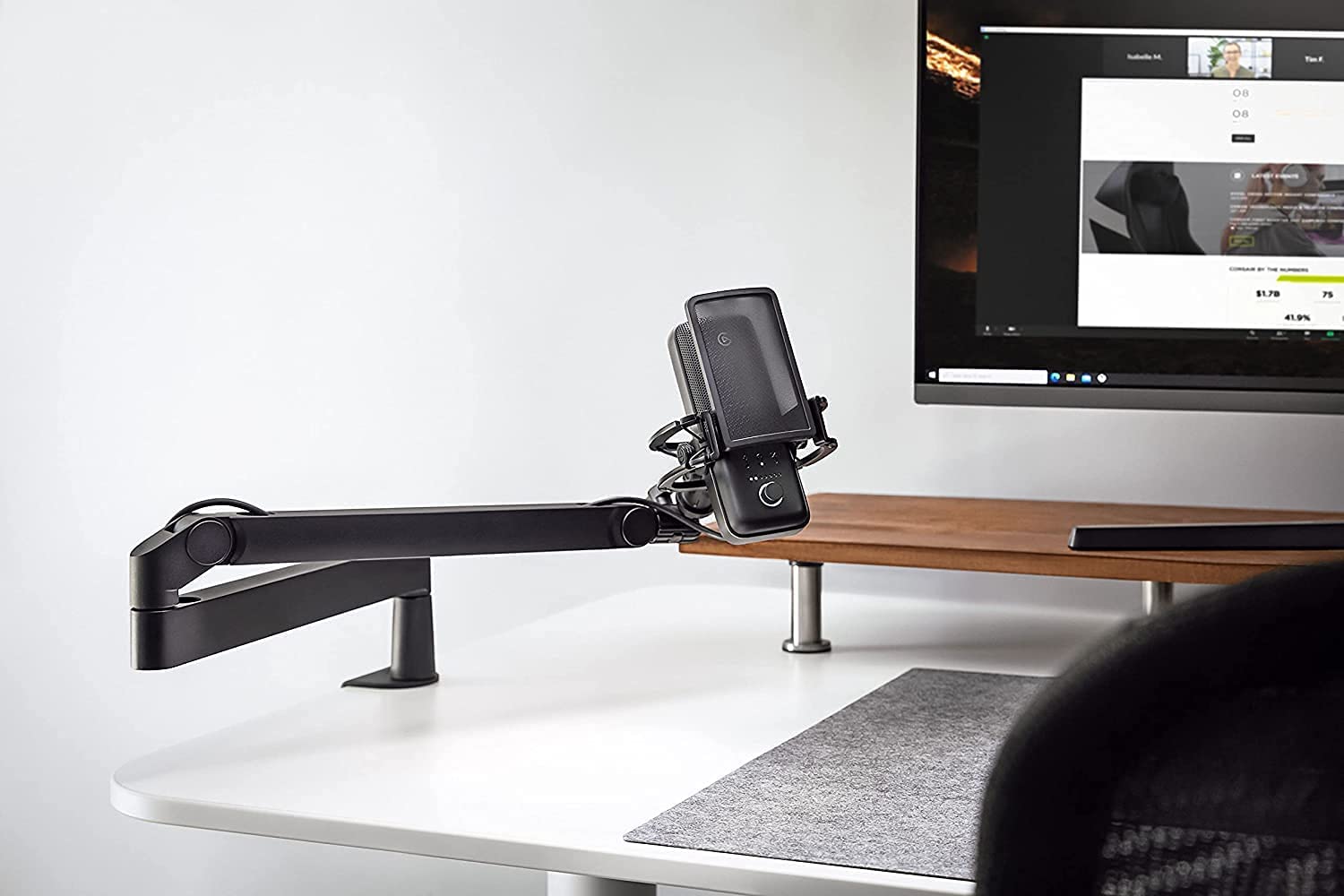 Elgato Wave Mic Arm Low Profile | Broadcast Microphone Arms | Soundium