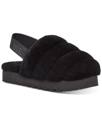 UGG® Super Fluff Slingback Slippers - Macy's