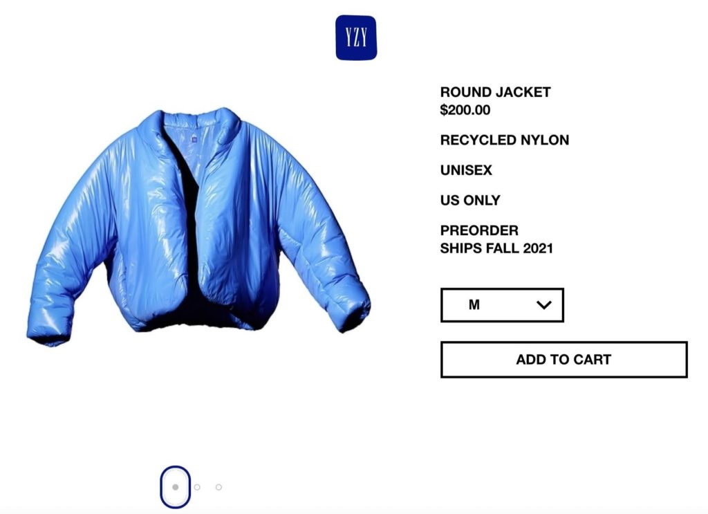 Gap And YEEZY Launch YZY With A Blue 'Round' Jacket | SNOBETTE